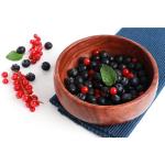 Urban Snackers Brown Wood Bowl