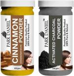 Park Daniel Pure And Natural Cinnamon Powder And Activated Charcoal Powder, 100 G Each (Combo Of 2) |Hair Care|Dandruff Control hair Powder|Healthy Strong Hair Mask