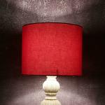 Btr Crafts Red Cotton Lamp Shades (10 Inch) Pack Of 2