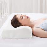 Poshleafs Orthopedic Neck Guard Memory Foam Pillow( 27X17 Inches), White (Pack of 4)