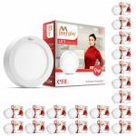 Murphy Round Surface Aluminium Warm White LED CBL Down Recessed Light 9 W (Pack of 20)