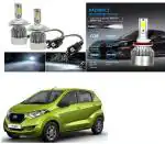 Feelitson White Car C6 H4 Compact Design 36W/3800Lm Led Headlight For Datsun Redi Go (Pack Of 2)