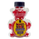 Happi Kidz Calcium + Vitamin D Gummies For Kids (60 Count Gummy Bears) - Kids Nutrition, Bones And Teeth, Boosts Immunity - Strawberry