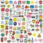 iDream Cute Girl Fun Waterproof Vinyl DIY Sticker for Laptop Desk Skateboard Luggage Guitar Furniture Toy Scrapbook (Set of 100) (Pink)