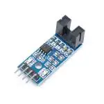 Super Debug LM393 Chip Motor Measuring Comparator Speed Sensor Module Slot Type IR Optocoupler for MCU Arduino (Pack of 1) SDS0152C2