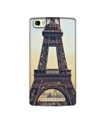Casotec Eiffel Tower Design Printed Silicon Soft TPU Back Case Cover for Panasonic P75