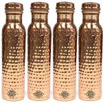 DSH CRAFTING YOUR CURIOSITY Brown Copper Leakproof Water Bottle, 1000 ml - Pack of 4