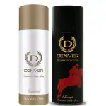 DENVER Imperial & Sporting Club Champ - 200ML Each (Combo Pack of 2) | Deodorants men
