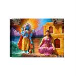 SHASWAT ART Krishna Painting for Living Room Canvas Painting