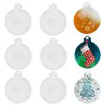 Hasthip Diy Christmas Tree Hanging Ornament Resin Mold Set Of 6Pcs 2.75