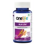 Onelife ALA Life: Alpha Lipoic Acid 300 mg, Powerful & Pure Antioxidant, (GMO-free and Vegan) 60 Capsules
