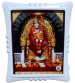 Sai Amrut Multicolor Resin Sai Baba Led Night Bed Lamp
