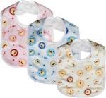 Mom's Pride Kidsify Multicolor Cotton Baby Button Bibs Apron (Pack Of 8)