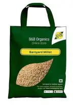 B&B Organics Barnyard Millet (5 kg) (Whole Grain) (Kuthiraivalli / Odalu / hangora / Udalu / Sanwa / Kuthiravali / Kodisama / Kavadapullu / Millet Rice)