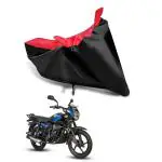 KEDIT New Bajaj CT 110X Universal Motorcycle Bike/Scooty Two Wheeler Safety Full Body Cover Bajaj CT 110X Red Black Colour KK-46
