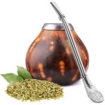 SLINCE Drinking Straw, Reusable Stainless Steel Drinking Spoon Straws Tea Drinking Straw Filtered Spoon for Loose Tea Coffee Drinks, Silver