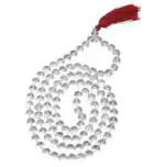 Feel Touch Mart Sphatik Mala Superb Shine & Shape 108 Beads Original Crystal for Men & Women Original Certified