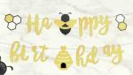 My Party Suppliers Bee Bumblebee Banner for Party Paper Birthday Decorations (28 x 20 x 2 cm)