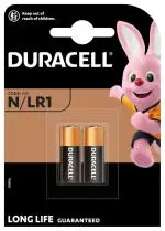 Duracell Specialty N Alkaline Battery 1,5V, pack of 2 (E90 / LR1) suitable for use in flashlights, calculators and bike lights