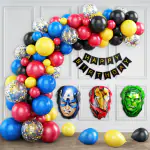 SpecialYou.in Avengers Theme Birthday Decoration Items with foil balloon set- 71 items