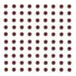 Vama Fashions Golden Crystal White Diamond Maroon Stone Bindi Sticker For Women - 90Bindis Forehead Maroon Bindis