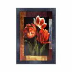PnF Flower Wood Photo Frames with Acrylic Sheet (Glass) 10002-(10 * 14inch,Multicolour,Synthetic)