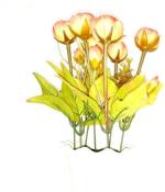 Green Plant indoor rose178 Gold Rose Artificial Flower with Pot (7 inch, Pack of 10, Flower with Basket)