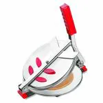 Capital Kitchenware Manual Stainless Steel Puri poori Maker Press Machine with PRE Fitted Handle, Large for Kitchen Nearly 6 inches Working