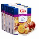 Gits Instant Shahi Gulab Jamun Dessert Mix | 600g (Pack of 4 X 150g Each) | Makes 25 per Pack, Pure Veg, Delicious Indian Dessert and Mithai