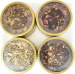Litt Chai Sweet ,Vanilla,Suffron, Blooming Rose-(Pack of 4)|Tea Blended with Natural Herbs Cinnamon, Cardamom, Saffron, Rose, Almond Black Tea Tin (4 x 30 g)