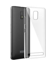 COVERBLACK Rubber Back Cover Compatible model for Lenovo A6600 Plus - Transparent