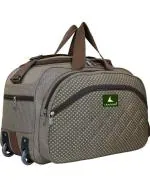 LexCorp Brown Polyester Strolley Duffel Bag 40L (Regular)