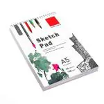OFIXO 50 Sheet A5 Sketchbook Set | Top Spiral-Bound Sketchpad for Artists | Sketching and Drawing, for Doodling | Artist Oxfort Sketch Book (White) Pack of 2