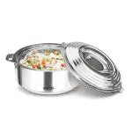 Milton Galaxia 1000 Insulated Stainless Steel Casserole, 1250 ml (1.3 qt.), Insulated Thermal Serving Bowl, Keeps Food Hot & Cold for Long Hours, Food Grade, Elegant Hot Pot Food Warmer/Cooler, Silver