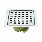 LIPKA Square Jal (Pvc Trap) Floor Drain |304-Grade Stainless Steel |5 x 5 Inches| with Cockroach Trap/Jali |