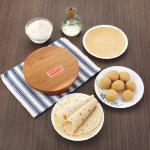 HAZEL Sagwan Polpat Chakla Roti Chapati Maker 23 cm With Wood Roti Roller Belan Rolling Pin 36 cm