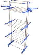 Tnc Blue Silver Steel Floor Cloth Dryer Stand Jumbo-01