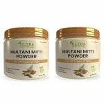 Ultra Health Care Natural Multani Mitti Powder Bentonite Clay for Hair and Skin | Black Head | Open Pores | Skin Whitening | Tan Removal-100gm-Pack of 2