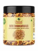 Dhawak Gujrati Mini Bhakarwadi 200 gms (Crunchy and Tasty) Jar Pack