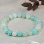 Crystal Divine Amazonite Healing Crystal Bracelet For Woman 8mm Money Magnet Bracelet For Girls Crystal Bracelet For Men Friendship Gifts Hand Bracelet Couple Bracelet Aesthetic Bracelets For Gifts