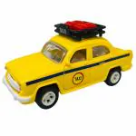 WooZee.. KOLKATA Taxi CAR Kids Toy with Pull-Back Action and Realistic Design for Kids | Yellow