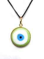 Astroghar Evil Eye Protection Green Amulet Pendant For Men And Women