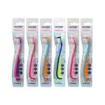 Leeford Enshine Toothbrush with Tongue Cleaner & Easy Grip for 12+Months Babies- Assorted Color Soft Toothbrush(6 Toothbrushes)