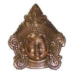 Idol Collections Brown Metal Durga Face Idol