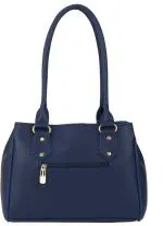FEDRA Blue Leatherette Hand Bag - 15 L