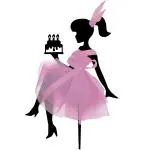 Ubuntu - Fabulous Sitting Girls Cake Topper - Size 6