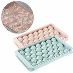 SZONZ Ice Cube Tray Round 33 Grid Mini Circle Making Sphere Ball Mold for Freezer Chilling Cocktail Whiskey Reusable (Pack of 1)