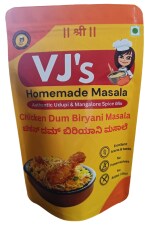 VJS HOMEMADE MASALA - Chicken Dum Biryani Masala Powder 200 grams, Zip Lock Pack