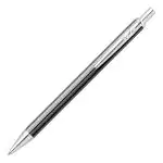 Scrikss Ball Point Pen Black Stainless-Steel Body Click Mechanism Vintage 304 Modern & Elegant Design Ideal For Office, Home, College, Gifting