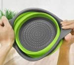 JASIFS Silicone Collapsible Drain Folding Strainer Bowls Silicone Washing Bawl